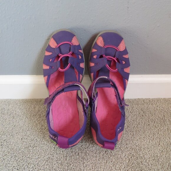 Merrell M-Hydro Mon 2.0 Youth Girl Sandals Size 6M Purple/Pink Velcro #MK1160850 - Picture 5 of 11